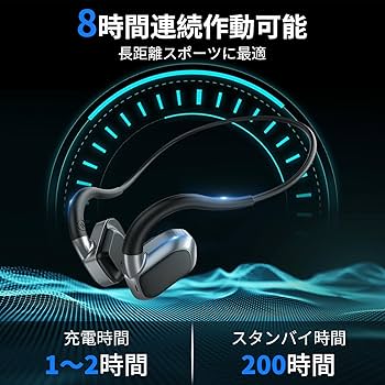 値下げ　超美品　骨伝導イヤホン ワイヤレス 黒/金 充電器付き OpenMove お手頃価格の骨伝導 イヤホン - Shokz (ショックス) 日本